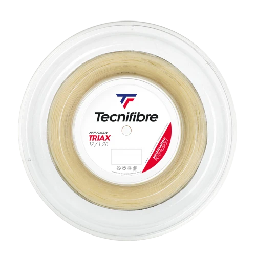 TECNIFIBRE TRIAX 1.28MM 200M REEL NATURAL TENNIS STRING 1 TECNIFIBRE TRIAX 1.28MM 200M REEL NATURAL TENNIS STRING