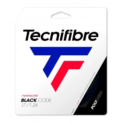 TECNIFIBRE BLACKCODE 1.24MM 12.2M SET BLACK 1 TECNIFIBRE BLACKCODE 1.24MM 12.2M SET BLACK