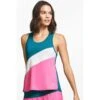 ELEVEN LEGACY RACE DAY TANK TA249-345 GREEN/WHITE/PINK