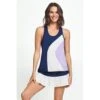 ELEVEN RACE DAY TANK TA313-424 NAVY/LILAC/WHITE