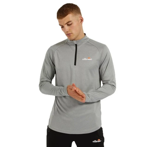 ELLESSE BOVARO 1/2 ZIP TOP SXG09891 GREY MARLE MENS LONG SLEEVE 1 ELLESSE BOVARO 1/2 ZIP TOP SXG09891 GREY MARLE MENS LONG SLEEVE