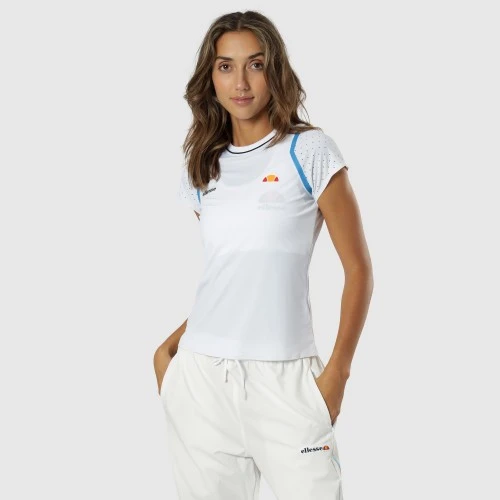 ELLESSE GUSCIO TEE SCJ1189 WHITE LADIES TENNIS TOP 1 ELLESSE GUSCIO TEE SCJ1189 WHITE LADIES TENNIS TOP