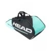HEAD TOUR TEAM COMBI 6PACK 283482 BLACK /MINT TENNIS BAG