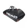 HEAD TOUR TEAM COMBI 6PACK 283482 BLACK / ORANGE TENNIS BAG