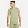 NIKE NKCT DRIFIT ADVANTAGE TOP DD8317-334 ALLIGATOR GREEN MENS TENNIS