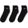 NIKE U NK EVERYDAY CUSHION ANKLE 3PAIR SX7667-010 BLACK
