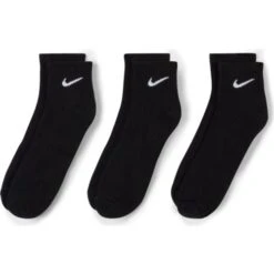 NIKE U NK EVERYDAY CUSHION ANKLE 3PAIR SX7667-010 BLACK