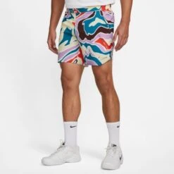 NIKE NKCT DRIFIT SLAM SHORT MB DR6599-100 WHITE MENS TENNIS