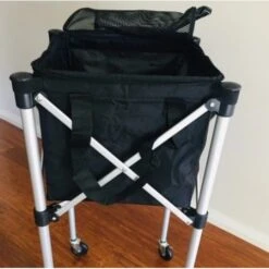 JADEE PORTABLE BALL CART WITH REMOVEABLE ZIPPERED