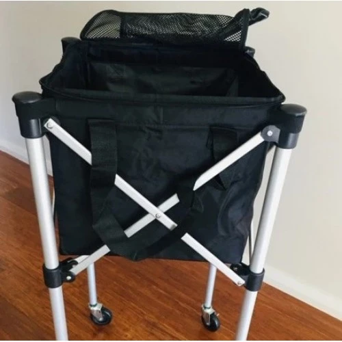 JADEE PORTABLE BALL CART WITH REMOVEABLE ZIPPERED 1 JADEE PORTABLE BALL CART WITH REMOVEABLE ZIPPERED