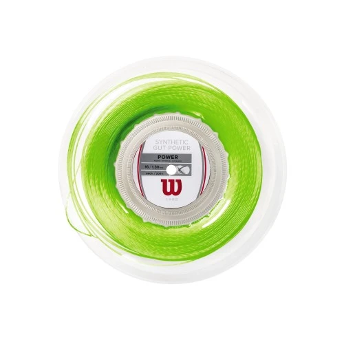 WILSON SYNTHETIC POWER 1.30MM 200M LIME GREEN TENNIS STRING 1 WILSON SYNTHETIC POWER 1.30MM 200M LIME GREEN TENNIS STRING
