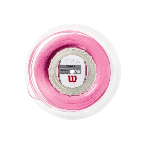 WILSON SYNTHETIC POWER 1.30MM 200M PINK TENNIS STRING 1 WILSON SYNTHETIC POWER 1.30MM 200M PINK TENNIS STRING