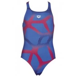 ARENA SPIDER 1 PIECE 000095-724 ROYAL GIRLS SWIMSUIT