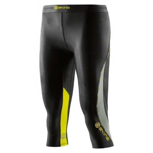 SKINS DNAMIC CAPRI WOMENS BLACK TIGHTS 1 SKINS DNAMIC CAPRI WOMENS BLACK TIGHTS