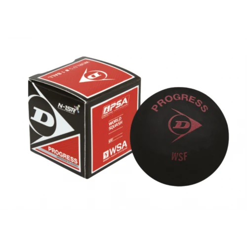 DUNLOP PROGRESS BALL RED SQUASH BALL 1 DUNLOP PROGRESS BALL RED SQUASH BALL