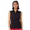 NIVO NIKKI SLEEVELESS POLO 0210101 BLACK LADIES