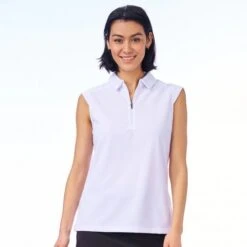 NIVO NIKKI SLEEVELESS POLO NI0210101 WHITE LADIES
