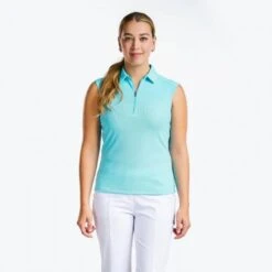 NIVO NIKKI SLEEVELESS POLO NI0210101 CURACAO BLUE