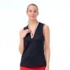 NIVO MILLIE MOCK SLEEVELESS TOP NI2211173 BLACK LADIES