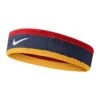 NIKE SWOOSH HEADBAND NAVY/RED/GOLD