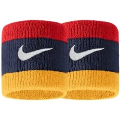 NIKE SWOOSH WRISTBAND NAVY/RED/GOLD