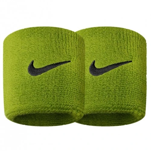 NIKE SWOOSH WRISTBAND GREEN 1 NIKE SWOOSH WRISTBAND GREEN