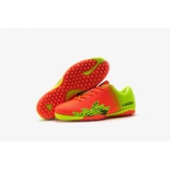 LEOCI PURGATORY TF ORANGE/GREEN JUNIOR TURF SHOES -Tennis Equipment Store leoci purgatory tf orange green junior turf shoes1 500x500 1