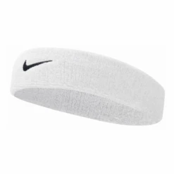 NIKE SWOOSH HEADBAND WHITE