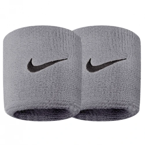 NIKE SWOOSH WRISTBAND GREY 1 NIKE SWOOSH WRISTBAND GREY