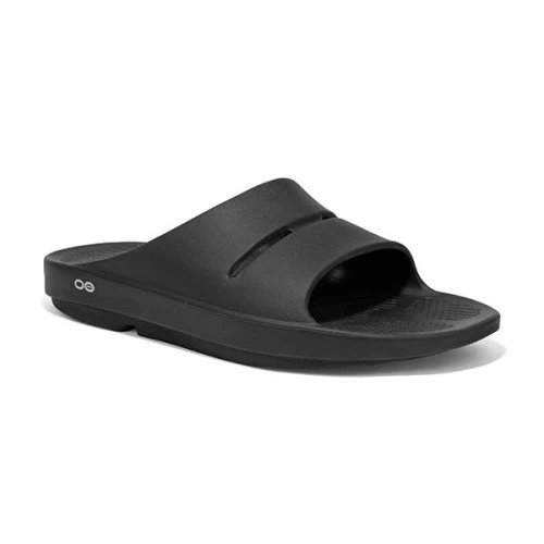 OOFOS OOAHH SLIDE BLACK MENS 1 OOFOS OOAHH SLIDE BLACK MENS