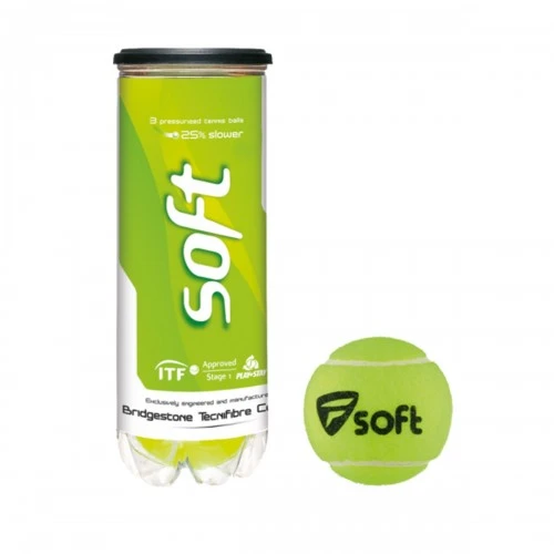 TECNIFIBRE SOFT GREEN 3BALL TENNIS BALL 1 TECNIFIBRE SOFT GREEN 3BALL TENNIS BALL