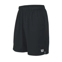 WILSON RUSH 9" WOVEN SHORT 746603 BLACK MENS TENNIS SHORTS